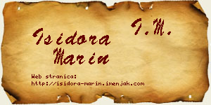 Isidora Marin vizit kartica